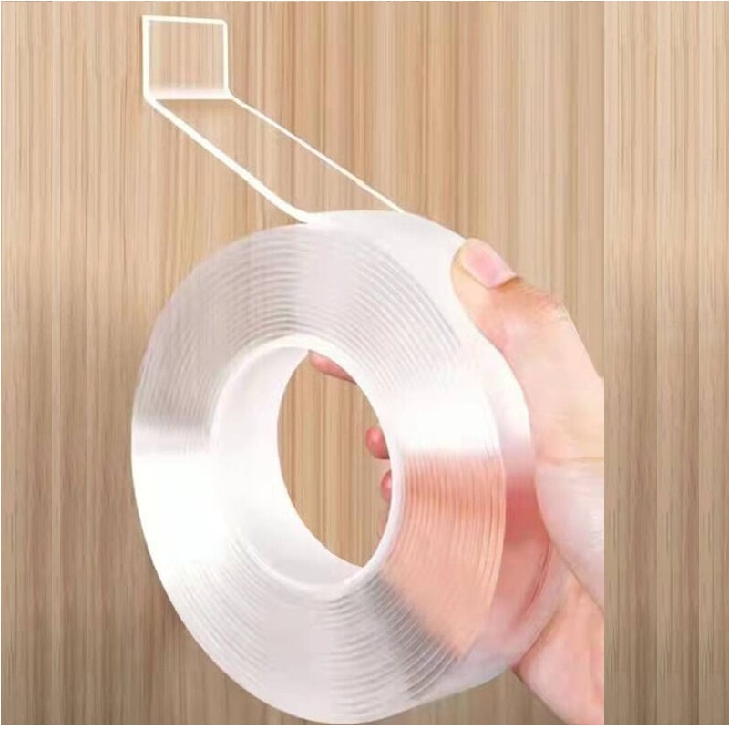 나노 테이프 1-5M 양면 몬스터 테이프 투명 재사용 방수 접착 테이프 홈 청소 주방 욕실 용품